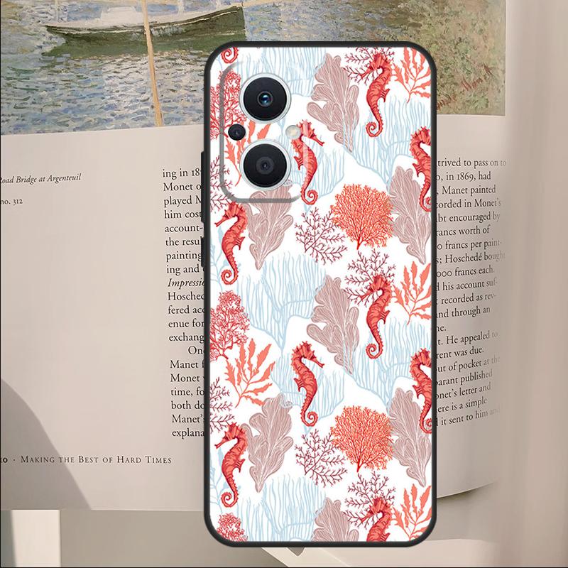 Чехол с морским коньком для OPPO Reno 7 8 Lite 11F 12F 13F 14F 10 11 12 13 14 Pro Чехол для OPPO Find X6 X8 X9 Pro