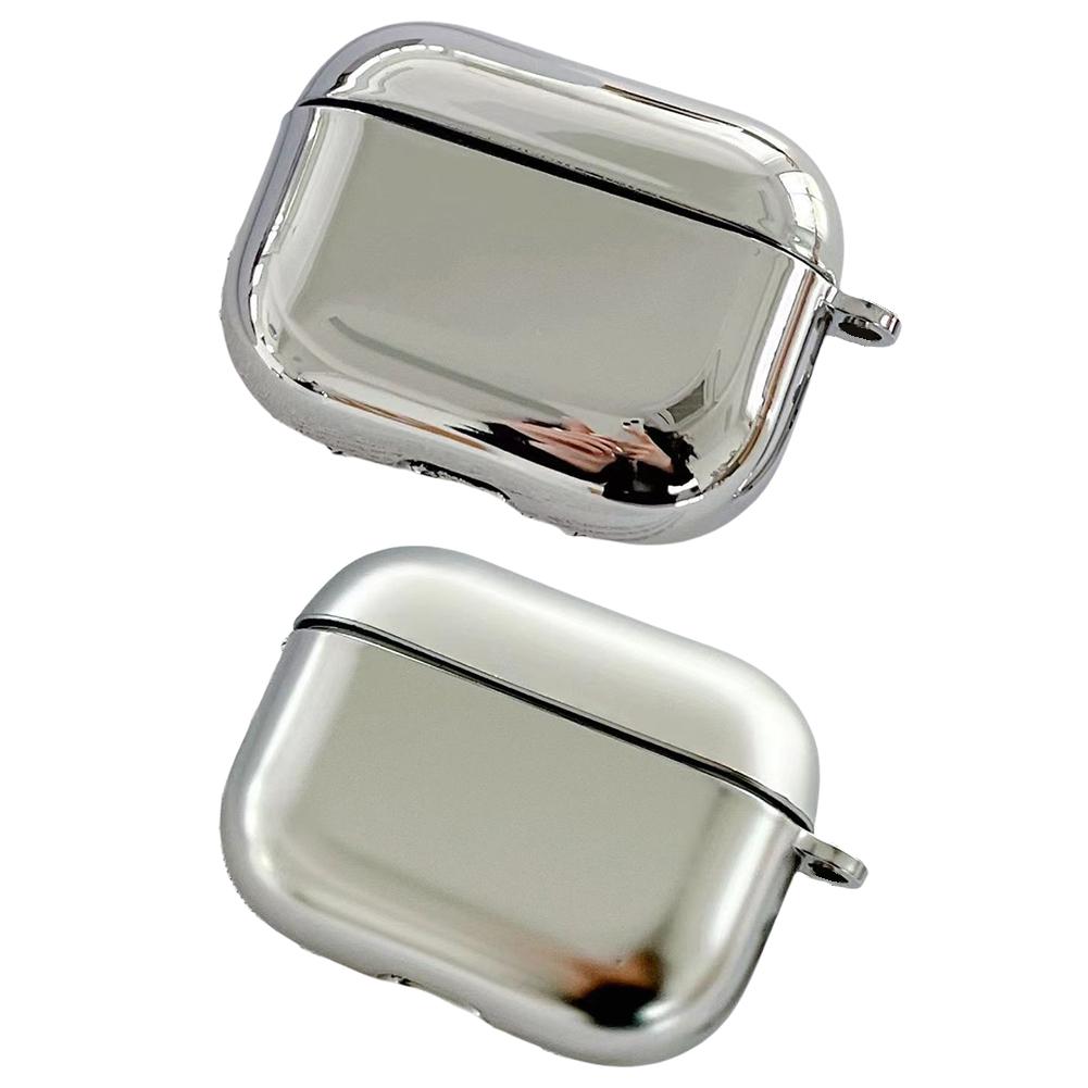 Electroplate Earphone Case For Airpods 4 Simple Protective Plastic Case Case Cover Headphone Pr U7I0