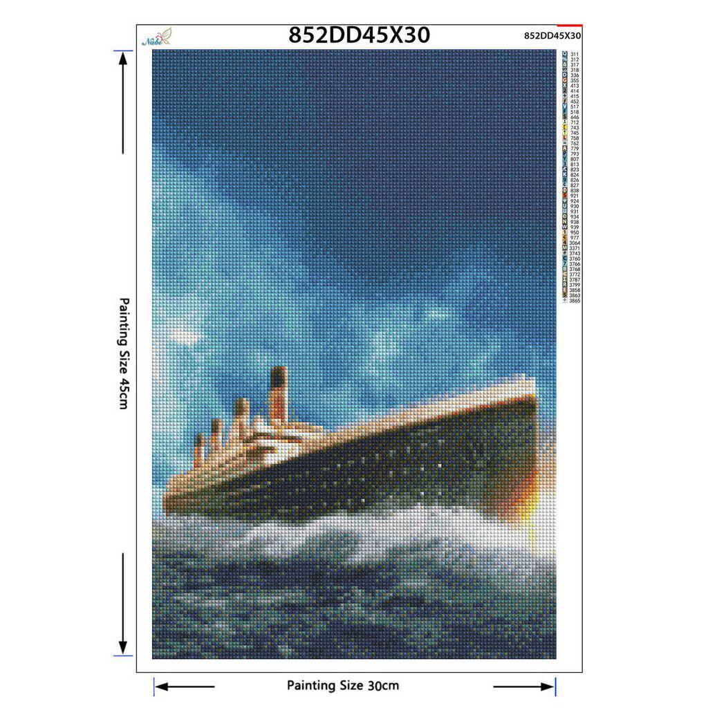 5D Алмазная картина Фильм Титаник Мертвые DIY Полный круглый Алмазная вышивка Крест Стежок Декор Подарок