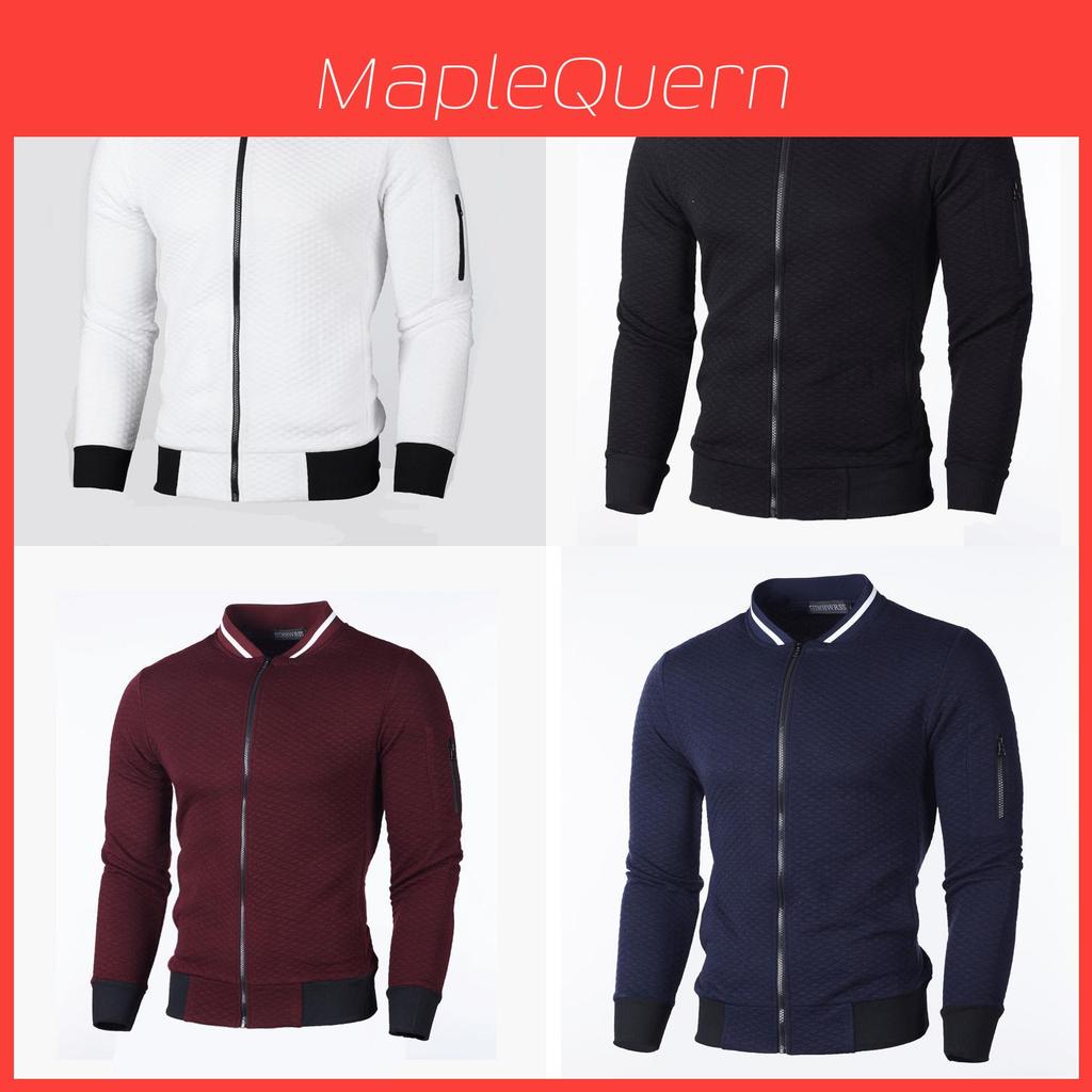 Classic Plaid Mens Hoodie Jacket With Zipper Closure For Casual Spring Wear