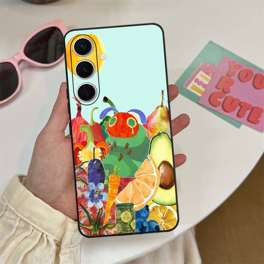 Чехол для телефона 'Очень голодная гусеница' для Samsung S 24 Fe 25 Ultra Plus 20 Lite 21 30 22 23 24 22 Ultra 5G Fundas