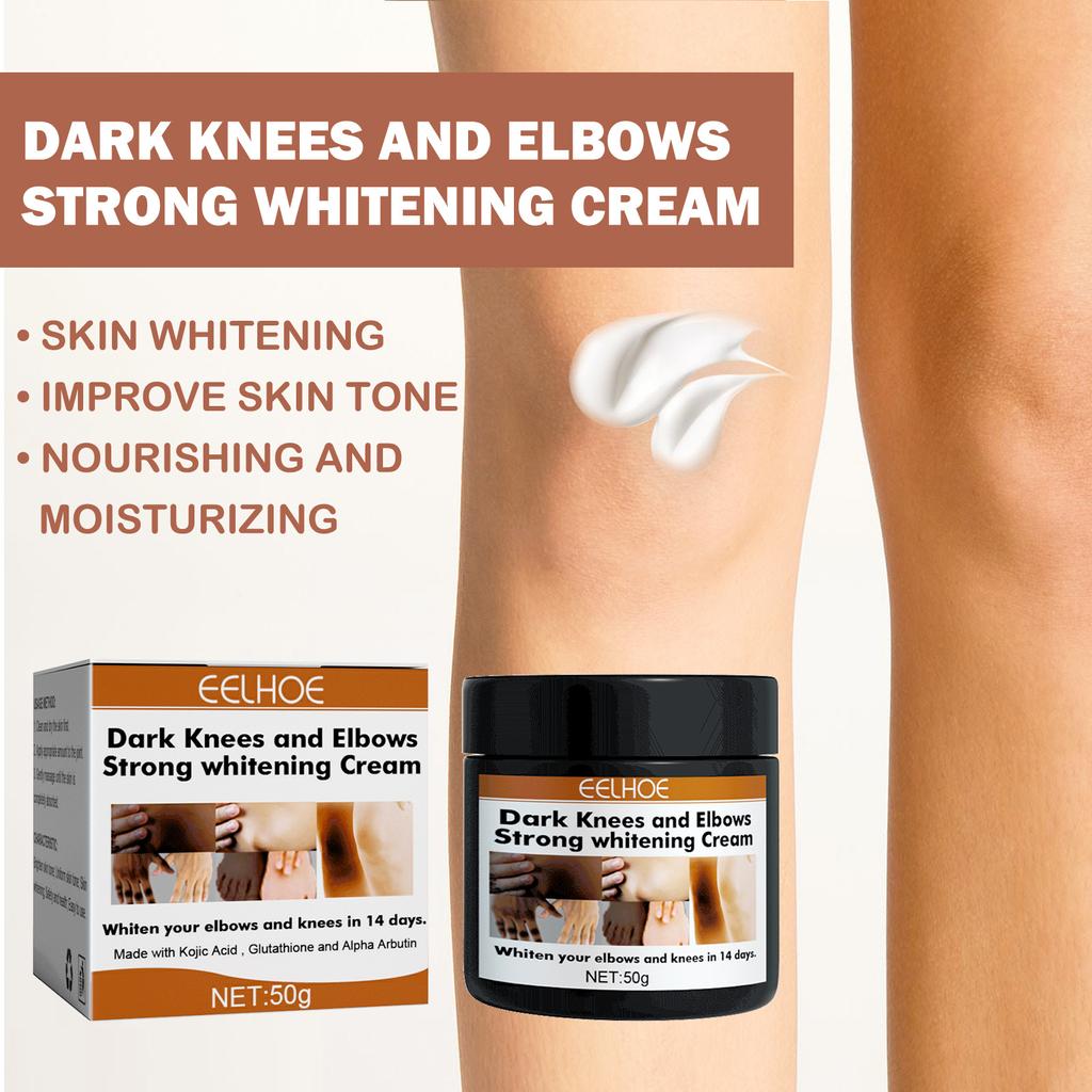EELHOE Body Whitening Cream Fades Melanin Underarm Joints Elbow Improves Dullness Nourishes Brightening Skin Care 50g