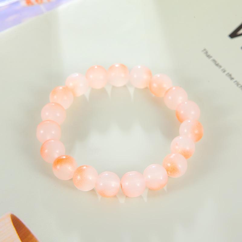 10 мм градиентный ледяной прозрачный стеклянный браслет на палец для студентов и подруг