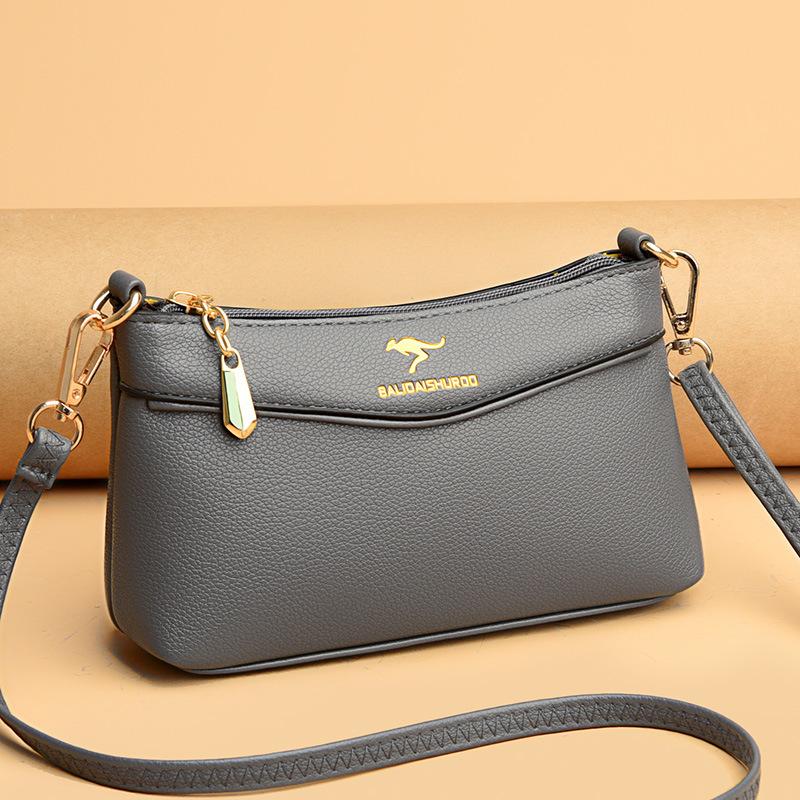 Модная женская сумка через плечо, однотонная, в стиле ретро, сумка через плечо, женская сумка через подмышку с ремнем через плечо