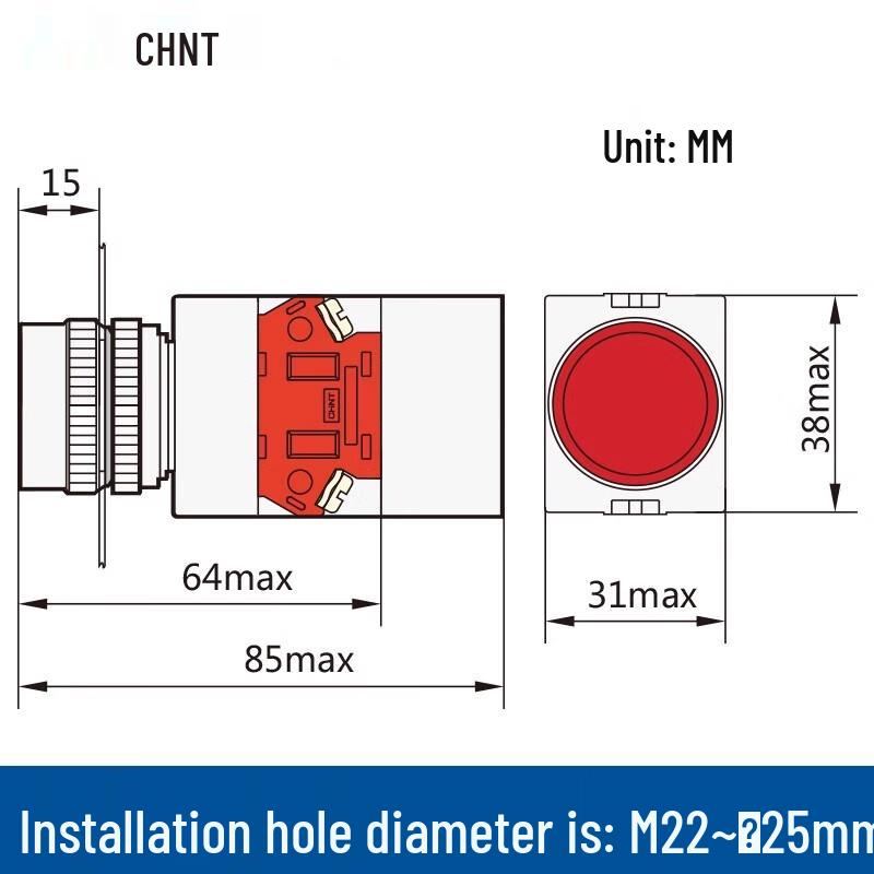 CHNT NP4 Series Illuminated Push Button Switch