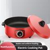 Red Dormitory Portable Electric Boiling Pot Household Large Capacity Cooking Utensil Multi Functional Hot Pot