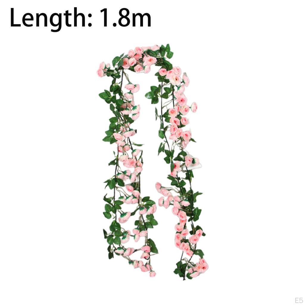 Искусственный декор из розовой лозы для украшения дома