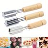 Vegetable Cutter Shape Set DIY Wooden Handle Fruit Cutter Mold Biscuit Cutter, Used for Food and Fruit Processing Baking