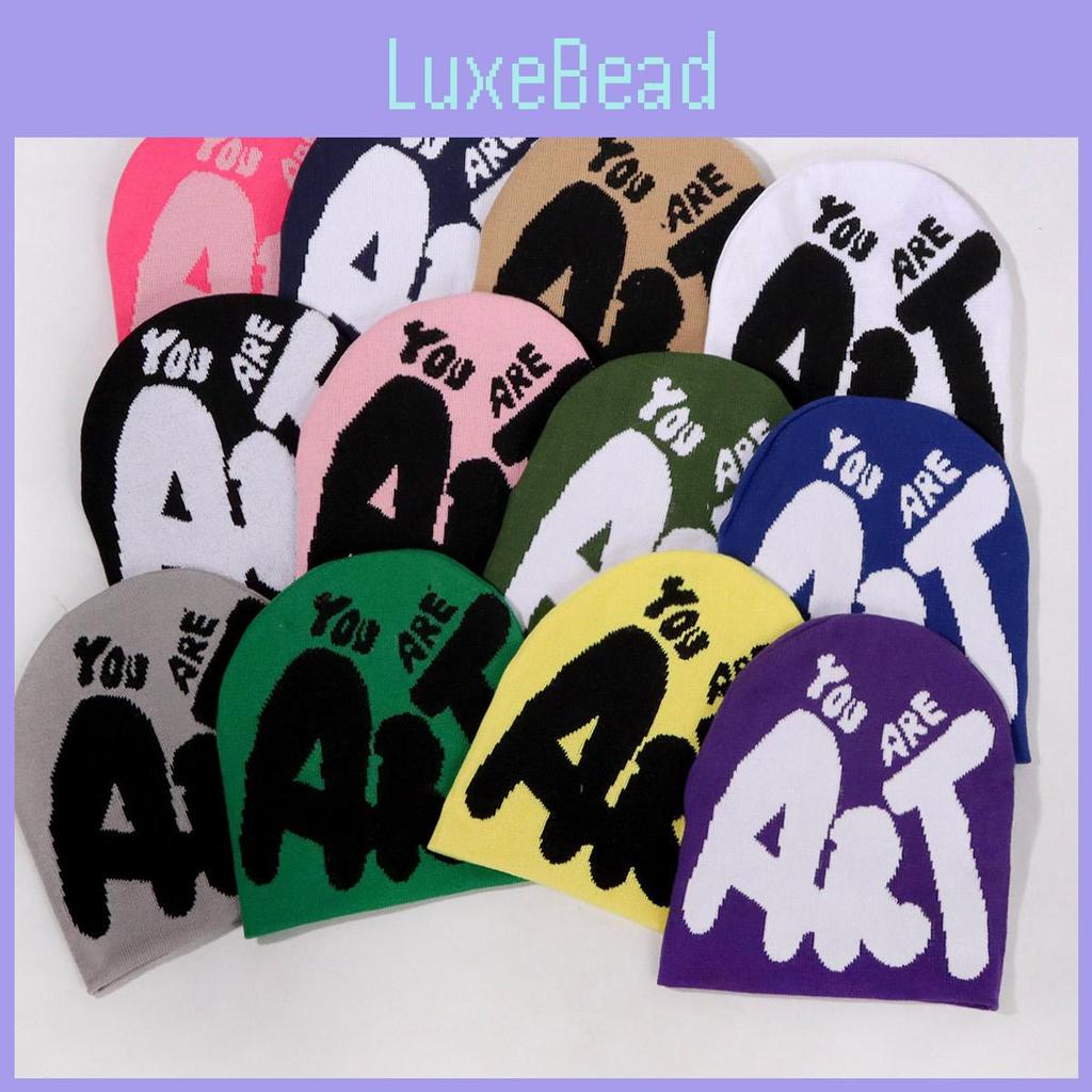 Knit Minimalist Hat With Alphabet Design For Men Women Winter Fashion Accessory