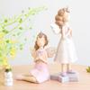 Cute Angel Statue Miniature Resin Angel Girl Sculpture Fairy Figurine, Decorative Ornament Birthday Wedding Gift