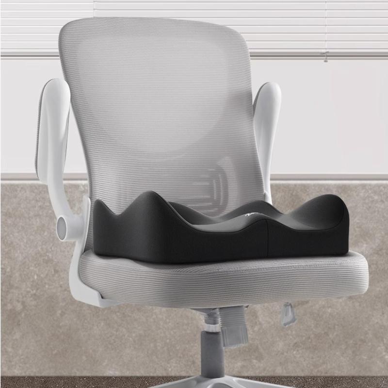 1 шт. Подушка сиденья с эффектом памяти - 3D эргономичная поддержка| Светло-зеленый и серый, моющийся полиэстер, предметы первой необходимости для автомобиля/офиса