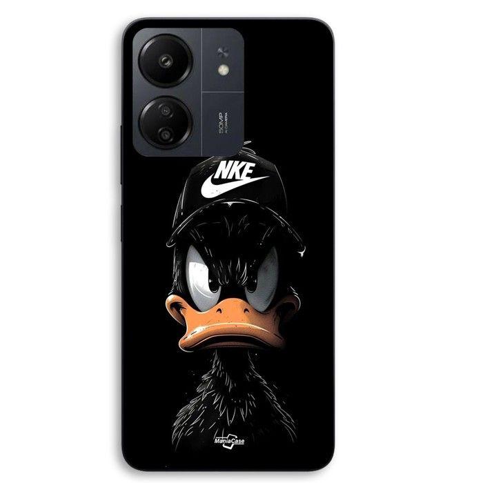 Coque de téléphone personnalisée - MANIACASE - Xiaomi Redmi 13C 4G - Silicone TPU - Noir - Motif Nike Black Donald