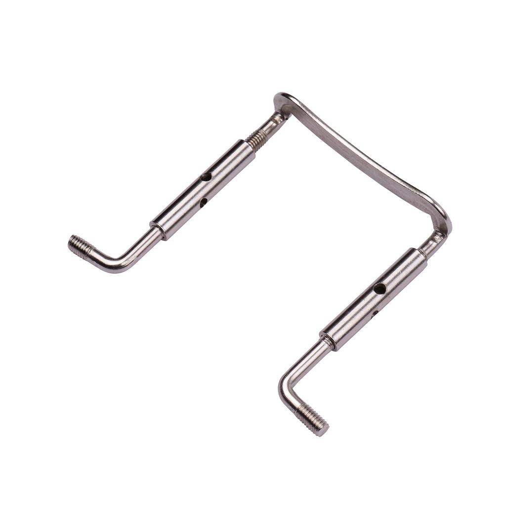 4/4 Full Size Violin Accessory Kit Chin Rest Chinrest Clamp Tailpiece 4 Tuning Pegs 4 Fine Tuners