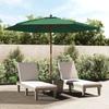 VidaXL Garden Parasol with Green Wooden Pole 299x240 Cm 363168