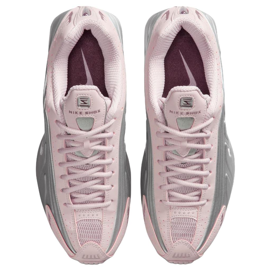 Nike Женские беговые кроссовки Shox R4 Розово-серебристые AR3565-601