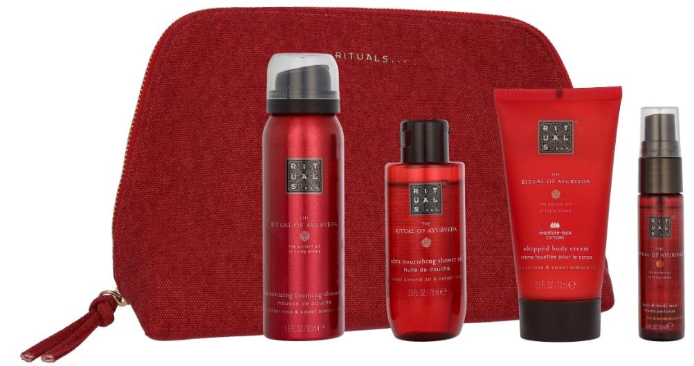 Rituals The Ritual Of Ayurveda Travel Exclusives Shower Gel-Foam 50 + Shower Oil 75 + Body Cream 70 + Body Mist 20 (8719134210859)