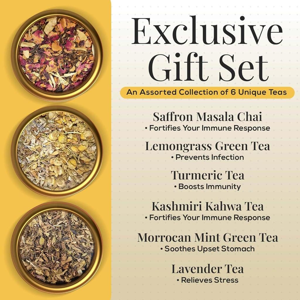 Подарочный набор чая, 6 Assorted Teas Gift Box, Tea Heaven