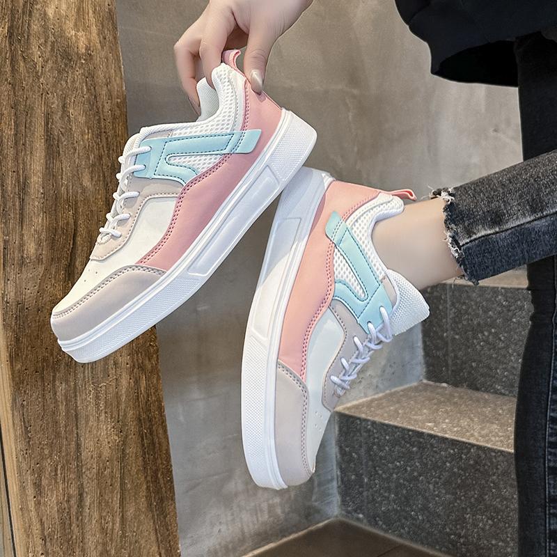 TUINANLE Женская повседневная обувь, кожаные туфли для скейтборда на шнуровке, женские нескользящие кроссовки на платформе