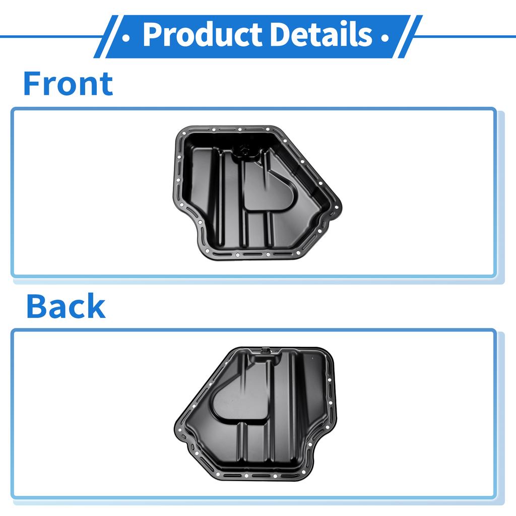UXCELL 1 Pc No.5184404AF Engine Oil Pan for Jeep Cherokee 2014-2019 for Dodge Journey 2011-2019 for Chrysler 200 2011-2017