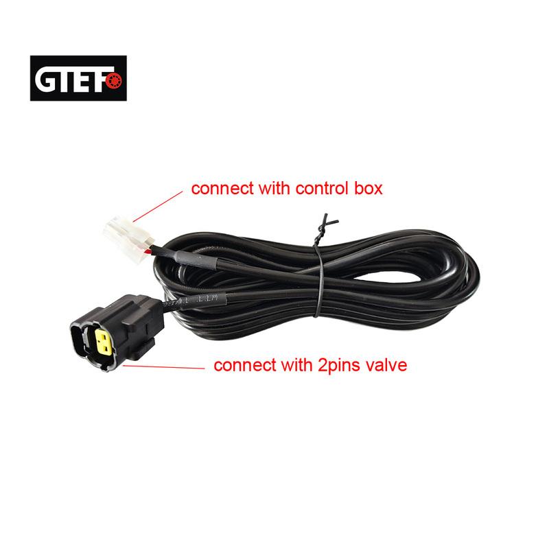 GTEFO One Set 2", 2.35", 2.5", 2.75", 3.0" Universal Electric Exhaust Control Kit Remote Control Exhaust Control Two Valves