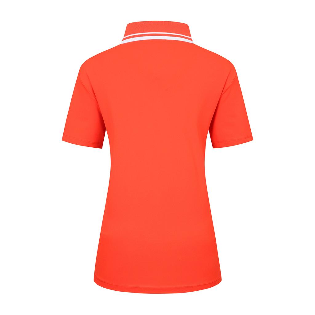SUPERIOR Women'S Pq Basic Collared T-Shirt Orange (Iwpfttp20166)