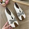 New Sprinng Autumn Barefoot Leather Ballerina Mary Jean Women with Flat Soft Sole Walking Light Non-slip Loafers Leather Shoes