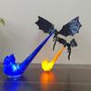 3D-печатная книжная полка-дракон с пламенем: Украшение для книжной полки
