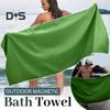 Магнитное банное полотенце 190 см x 76 см, быстросохнущее, впитывающее, пляжное полотенце, ткань с магнитной застежкой, полотенце для йоги, плавания, кемпинга