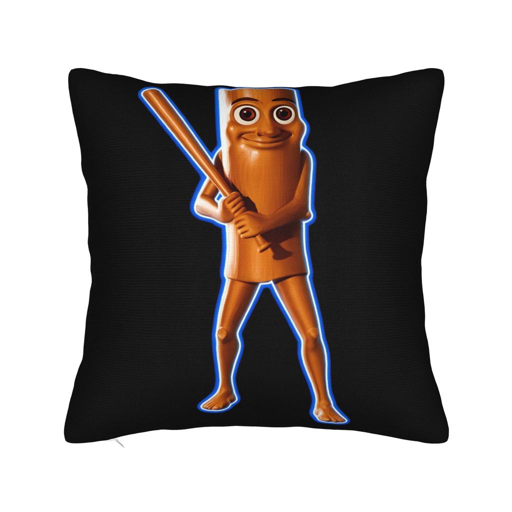Pillow Case Tung Tung Tung Sahur John Pork Meme Brainrot Design  Pillow Cover For Office Car Home Decor Novelty Pillowcases