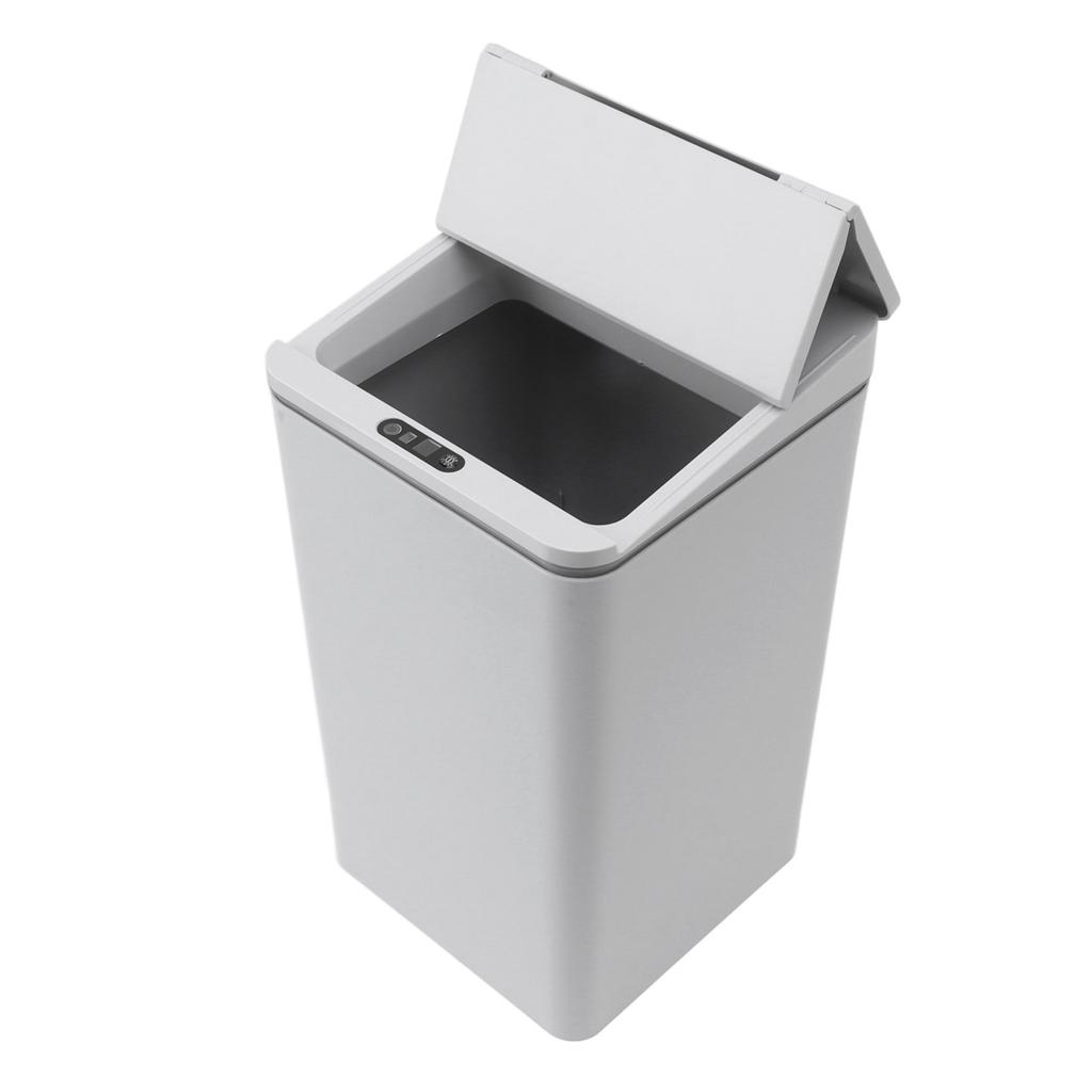 Desktop Sensor Trash Can USB Charging Foldable Lid 9L Intelligent Induction Garbage Bin for Bedroom