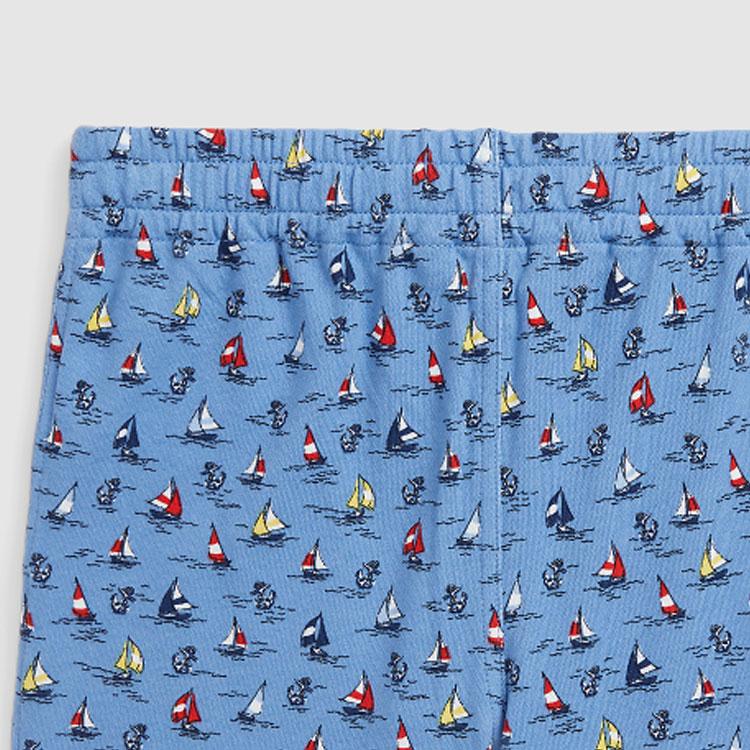 Polo Ralph Lauren Весна-Лето 24 Шорты повседневные на кулиске с принтом парусника Детские шорты Синий CWPOSHOYBQ20143-400