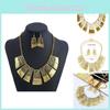 Vintage Geometric Alloy Necklace With Openwork Design For Women And Men