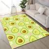 Multiple sizes Floral Avocado  Rug Pattern Carpet for Living Room Bedroom Sofa Home Decor Non-slip Floor Mat Luxury Gift