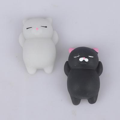 Антистрессовые игрушки, мини-мягкие животные, кошка, кавайная резина, хлюпает, антистресс