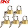 20mm Mini Copper Suitcase Lock Anti Theft Padlock with 3Keys Home Cabinet Drawer Hardware Locks Travel Backpack Security Tools 4