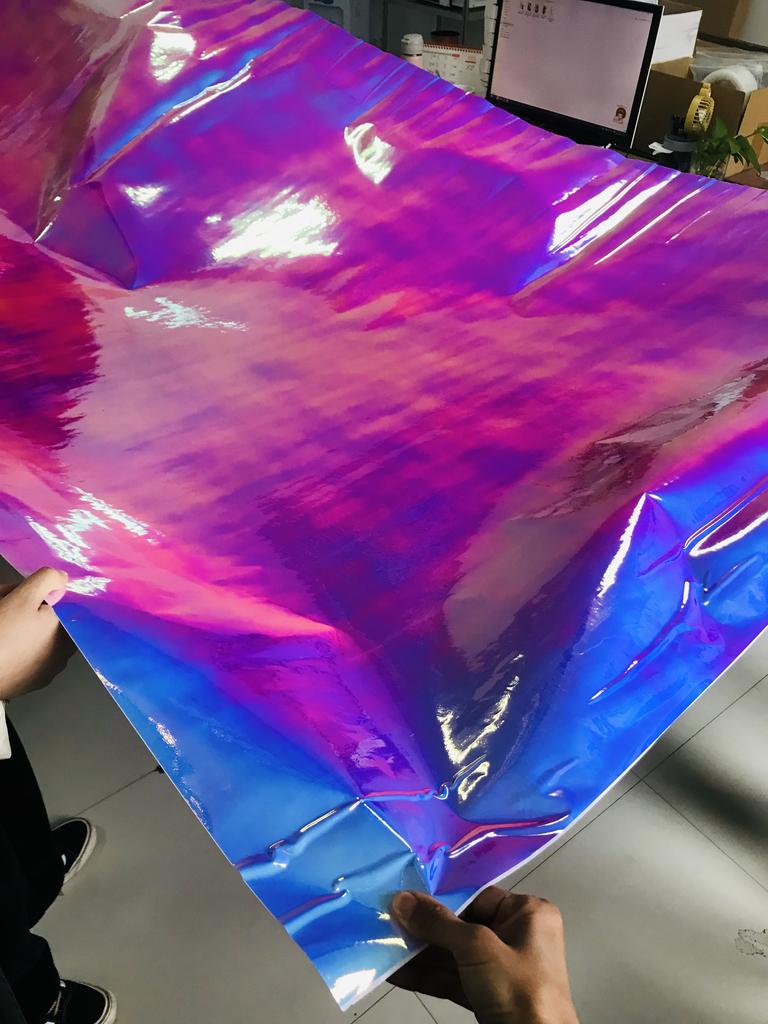 3 м x 135 см голографическая белая радужная хромированная виниловая пленка для автомобиля наклейки наклейки для стайлинга автомобиля пленки для изменения цвета для обертывания крыши капота