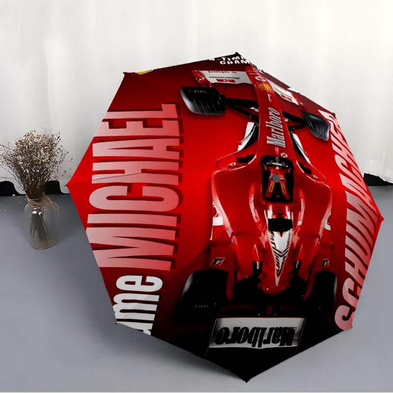 Custom Name Racing Theme Automatic Umbrella, Lightweight & Portable, 8 Rib, Perfect for Outdoor Travel, Birthdays, Christmas, Gifts.