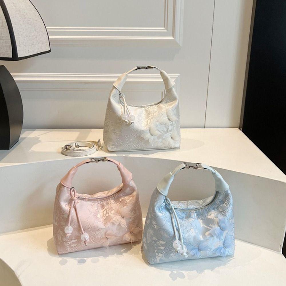 Flower Pattern Chinese Style Crossbody Bag Cheongsam Accessories Cheongsam Bag  Banquet