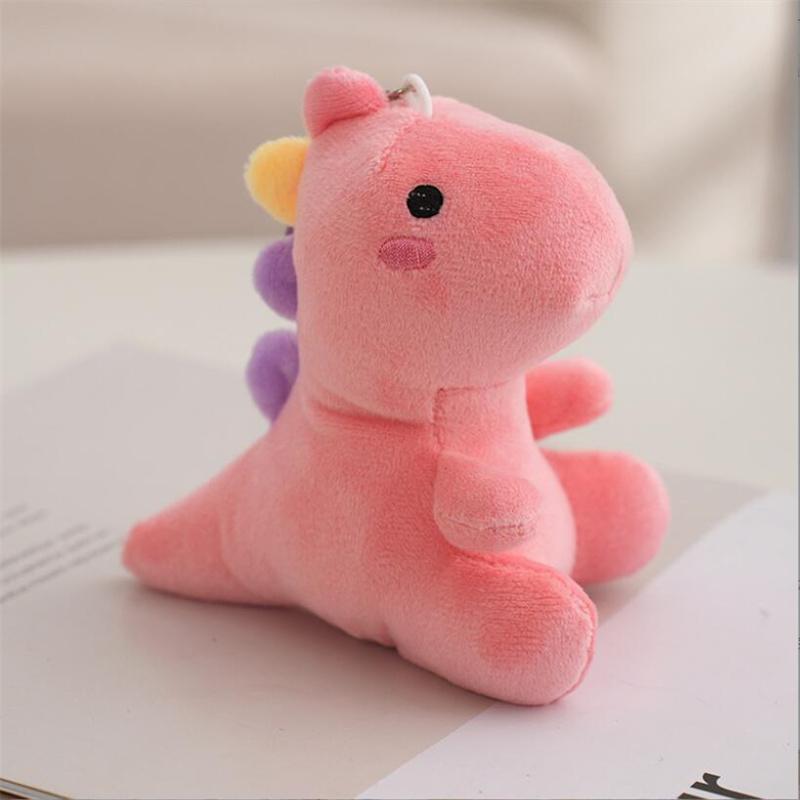 Сидящий радужный динозавр плюшевые игрушки для девочек РОЖДЕСТВЕНСКИЙ подарочный пакет подвеска украшение ткань мини милая кукла брелок кукла