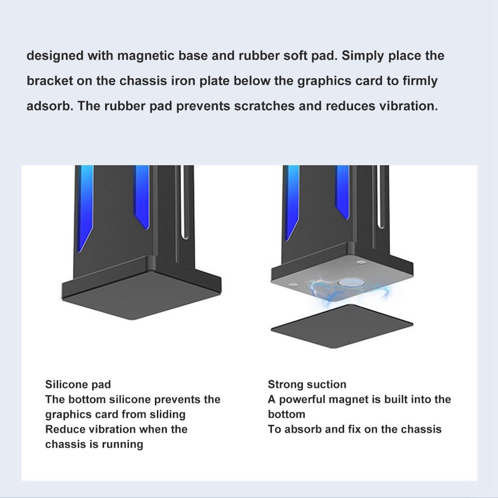 Sturdy GPU Support Bracket Sliding Adjustable GPU Brace Support Video Card Holder Bracket Computer