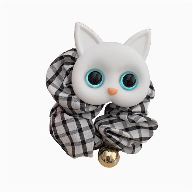 Корейская мультяшная резинка для волос с кошкой для детей и взрослых - Универсальная повязка на голову и аксессуары с резинкой