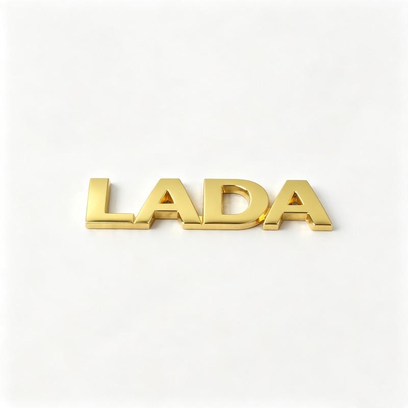LADA Персонализированная модификация 3D трехмерная металлическая наклейка на автомобиль задняя наклейка буквенная наклейка