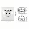 with 2 USB Schuko Socket with USB EU Standard USB Charger Power Socket Power Wall Outlet  Home Use