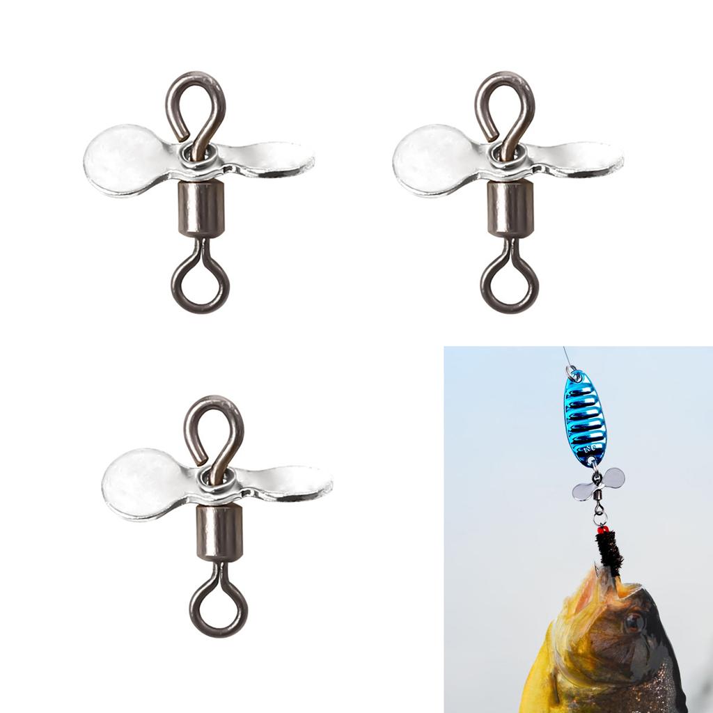 10Pcs Spin Fishing Lure Blades Plug Casting Fly Propeller Spinnerbait Prop DIY Fishing Lure Hook Bait Fishing Accessory