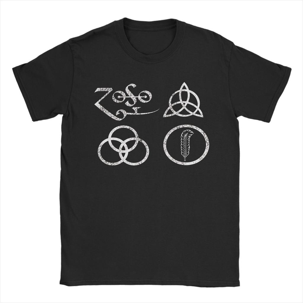 Летние Футболки Led Zeppelin Hip Hop 'Корабль-Мать' Хлопковые Футболки для Мужчин Эстетичный Принт Топ с Коротким Рукавом