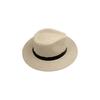 Band Decor Flat Dome Straw Hat Folding Thin Non-stuffy Anti-UV Men Big Brim Sunscreen Jazz Hat Fashion Accessories