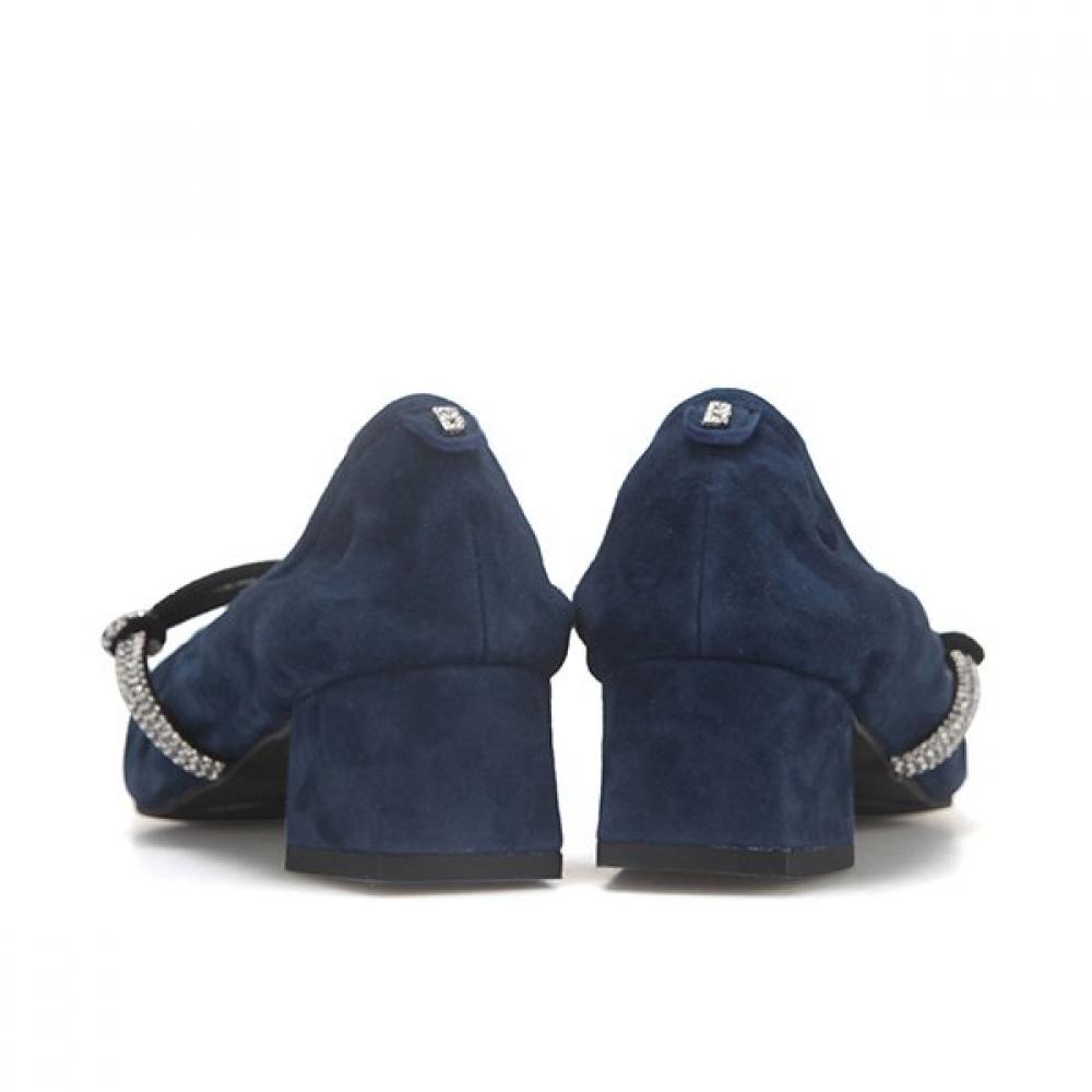 Barbara Lambskin Suede Jewelry Mary Jane Bbf535bl