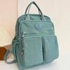 Модный женский рюкзак с несколькими карманами, мягкой ручкой, однотонный, нейлоновый, для путешествий, легкий, повседневный, школьный
