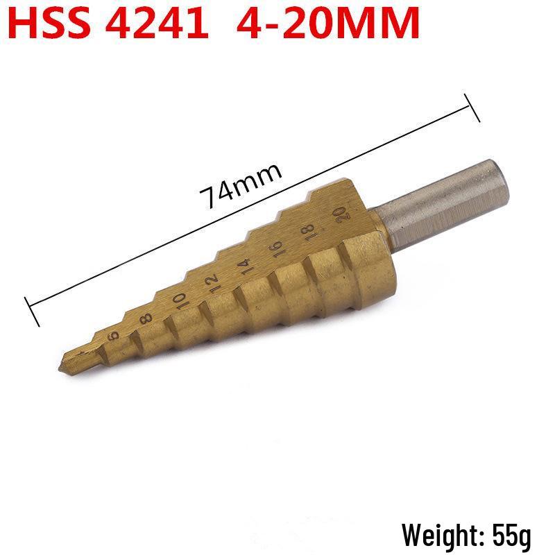 Трехгранный ступенчатый сверло по металлу HSS4241 (4-12мм, 4-20мм, 4-32мм)