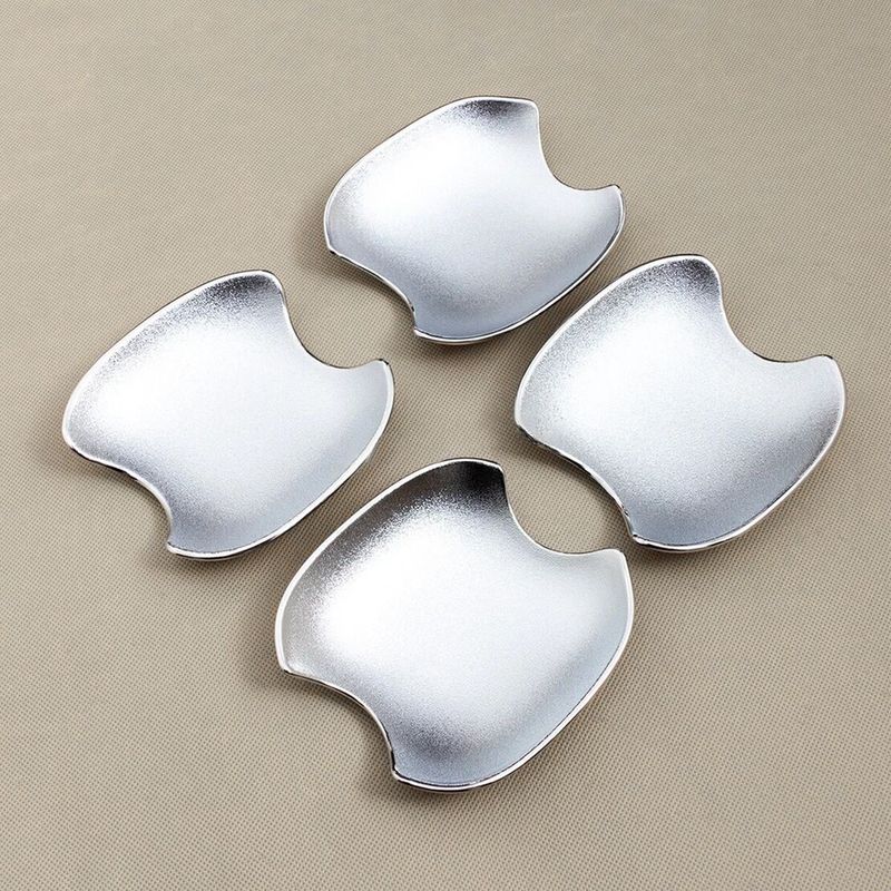 Chrome Car Exterior Side Door Handle Bowl Cover Trim Bezel Plastic fit for Toyota Grand Highlander 2024 2025